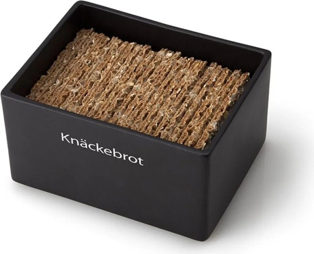  Continenta | Vorratsdose Knäckebrot Keramik Schwarz