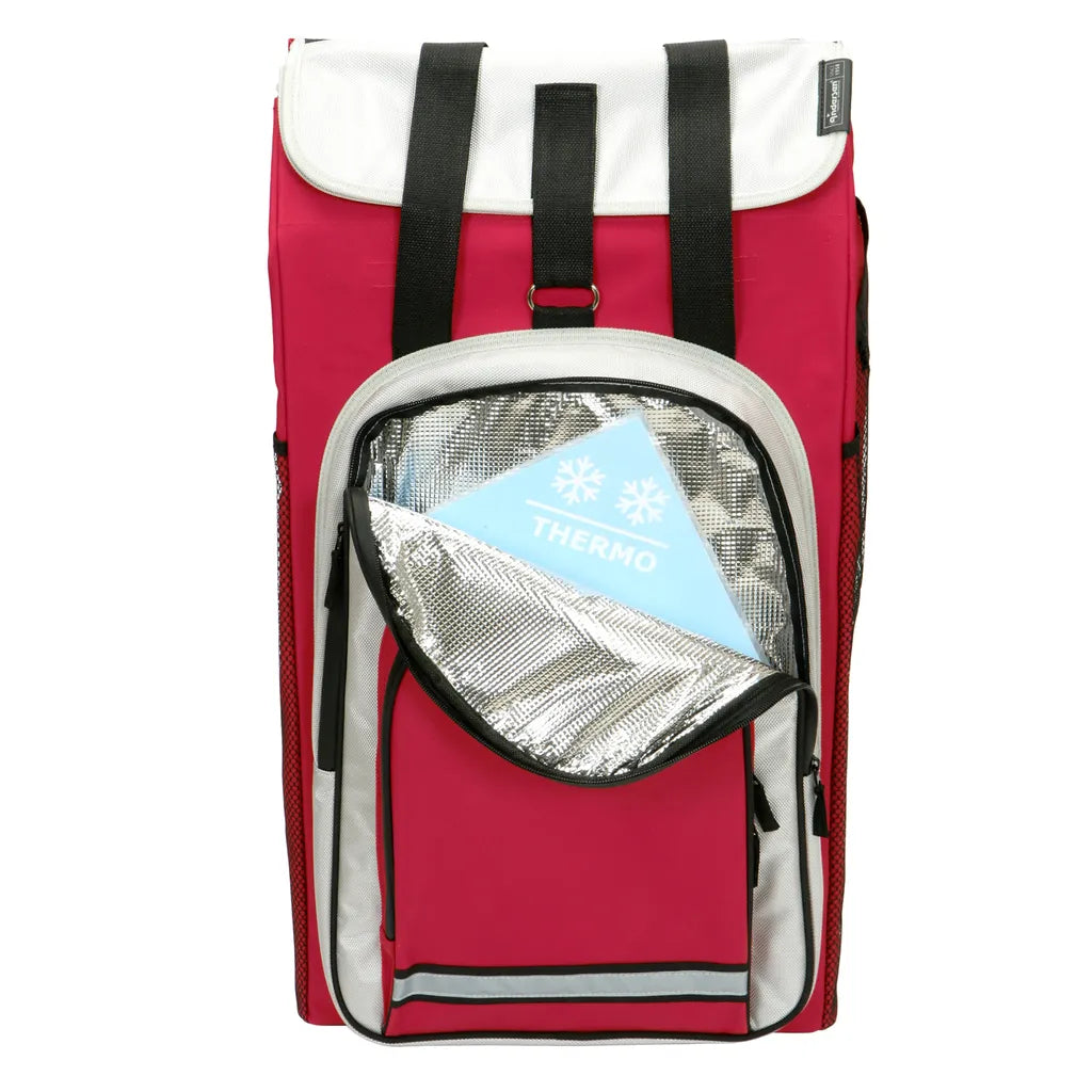  Andersen Shopper Royal Alu Klappbar Mit Luftreifen Ø 25 Cm Und 62 Liter Tasche Hydro 2.0 Rot Mit Kühlfach