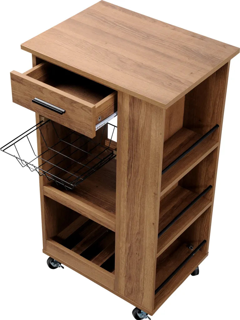  KESPER Küchenwagen, Walnussoptik, 50 X 37 X 85 Cm 2580913
