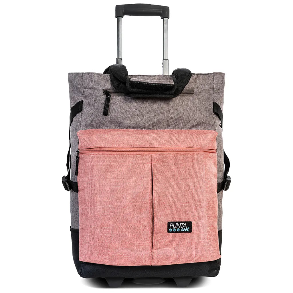  Punta Wheel-Cool Shopping-Roller Mit Kühlfach Einkaufstrolley 52 Cm 2 Rollen, Farben:Braun