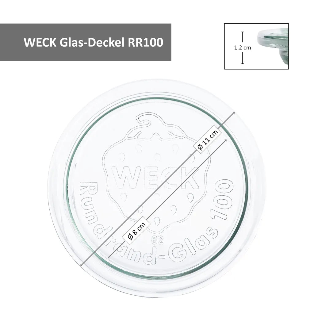  9er Set WECK 9x Gugelhupf Glas-Form 280 Ml + 9x Einmach-Zubehör + Rezeptheft