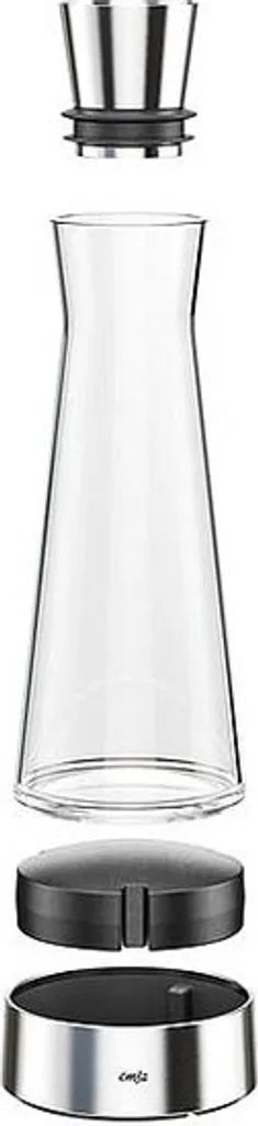  Emsa Kühlkaraffe FLOW Slim 1,0 Liter Glas / Edelstahl