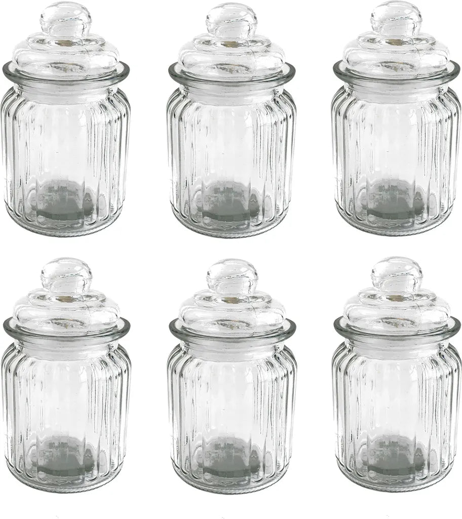  Glasgefäß Mit Deckel - 6 Stück - Vorratsglas 300ml