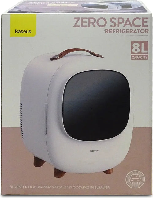  Baseus Mini Beauty Kühlschrank Für Kosmetik Reisekühlschrank Mit Heizung 8l 220V EU / 12V Weiß