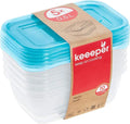  Keeeper Frischhaltedose "fredo Fresh" 0,5 Liter Eckig Blau Transparent 5 Stück