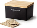  Continenta | Vorratsdose Knäckebrot Keramik Schwarz