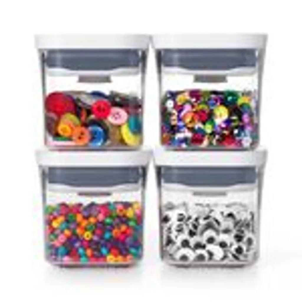  OXO Good Grips Mehrteiliges Pop-Container-Set, Kunststoff, Weiß