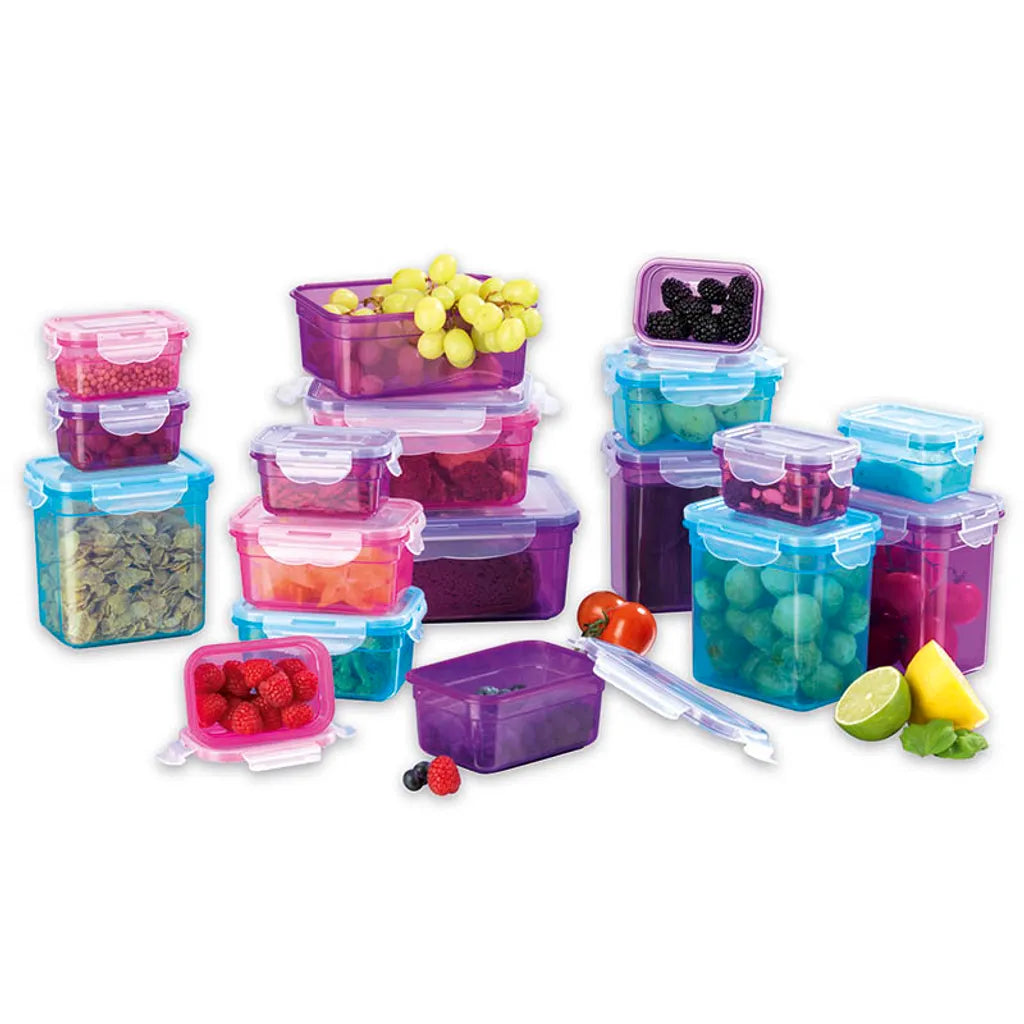  GOURMETmaxx Frischhaltedosen Klick-it, 36-teilig Frischhaltedosen Set Klick-It Gefrierdosen Lunchbox Mikrowelle Brotdose 18 Stück