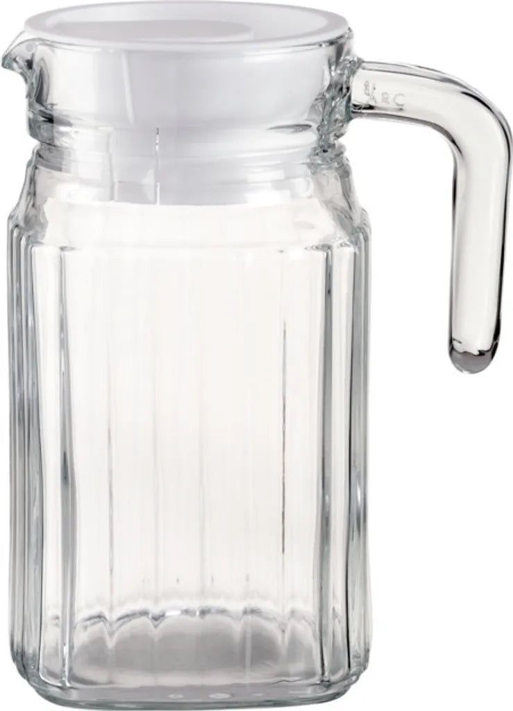  Esmeyer Arcoroc Glaskrug "Quadro" Mit Deckel 0,5 Liter