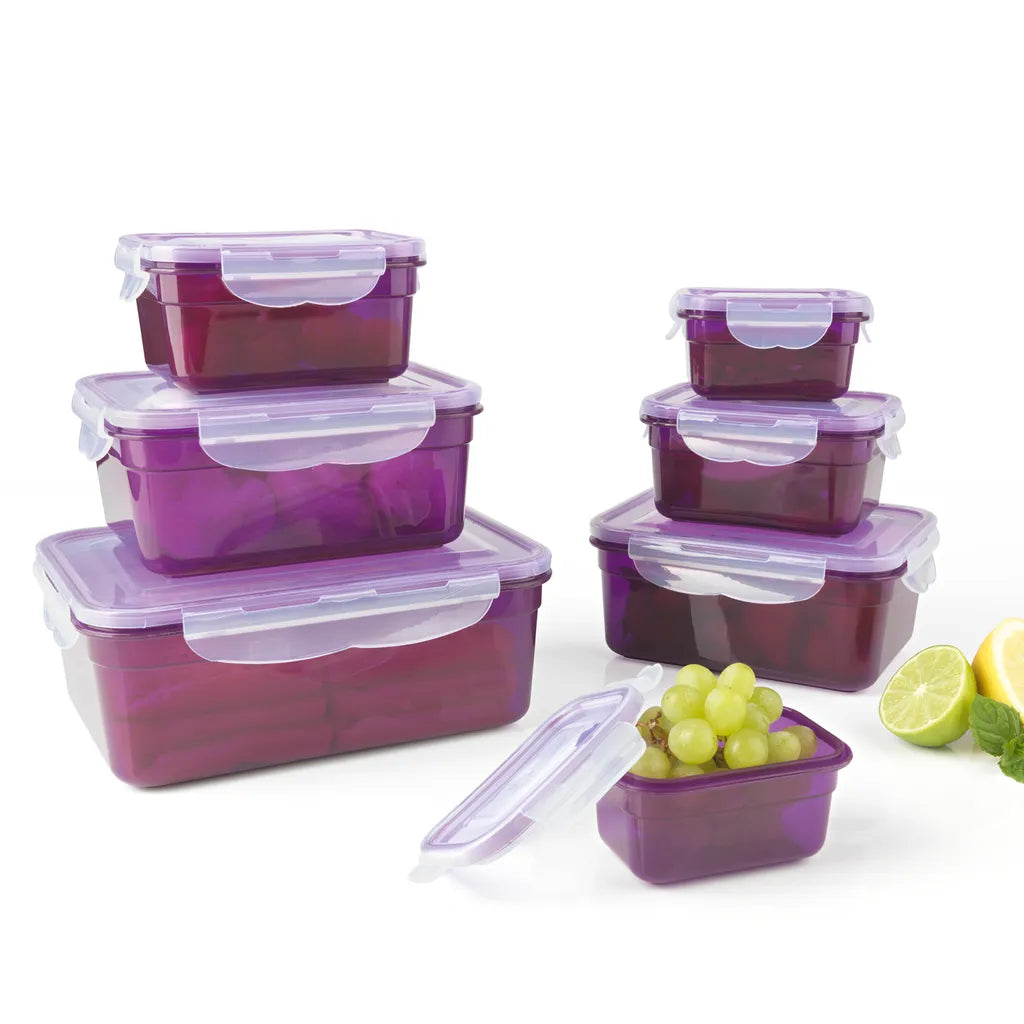  Maxxworld Frischhaltedosen Klick-it 14tl Plastik Brotdose Lunchbox Aufbewahrung Mikrowelle