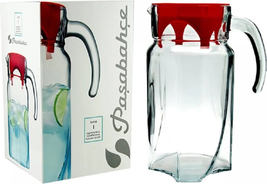  Pasabahce 43544 Glas Carafe Geschirrspüler Safe 1.7 Liter Dajar Krug Wasserspender, Klar