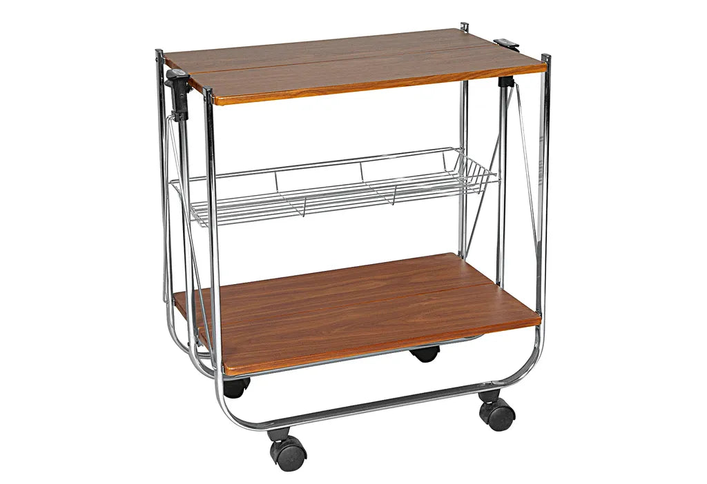 Wenko Servierwagen Dinett Deluxe Walnuss