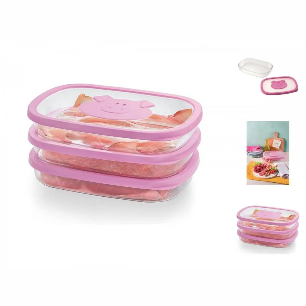  Snips Cold Meat Saver, Box, Rechteckig, 1,5 L, Pink, Transparent, Polypropylen (PP), Gummi, Styrol-Acrylnitril (SAN), -18 °C