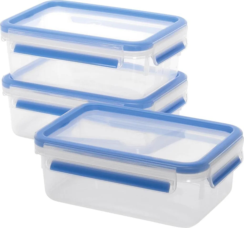  Emsa Clip & Close 3Er Set Frischhaltedosen, 3 X 1,00 L, 508558