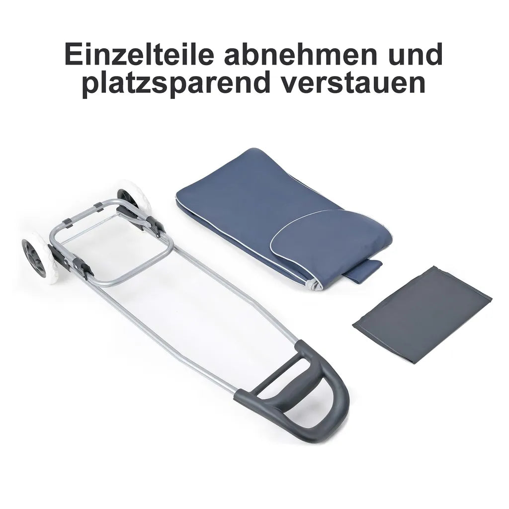  Wuuhoo I Einkaufstrolley Shoppy Mit Rollen 34 L I Einkaufswagen Faltbar, Abwaschbar I Verstärktes Material