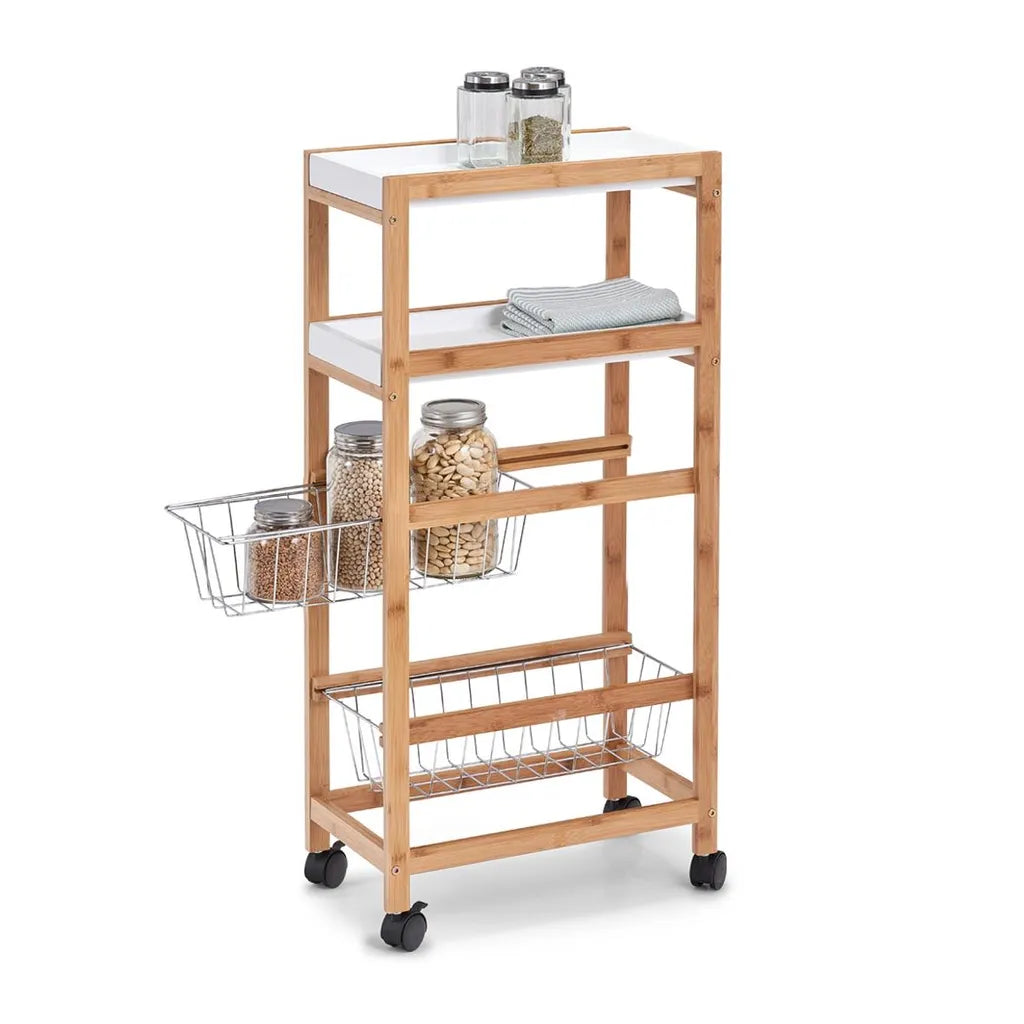  Zeller Nischen-Rollwagen, Bambus/MDF