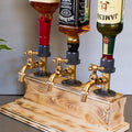  Wasserhahn Whisky Dekanter Spender, Holz-Wasserhahn-Form