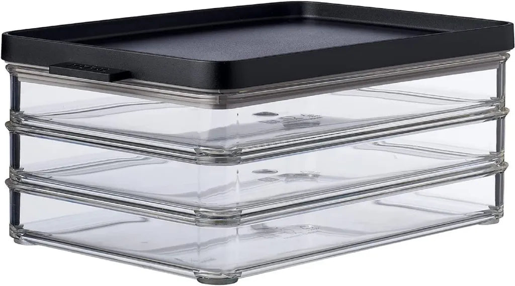  Mepal Kühlschrankdose Omnia Aufschnittdose 3-lagig - Nordic Black / Schwarz