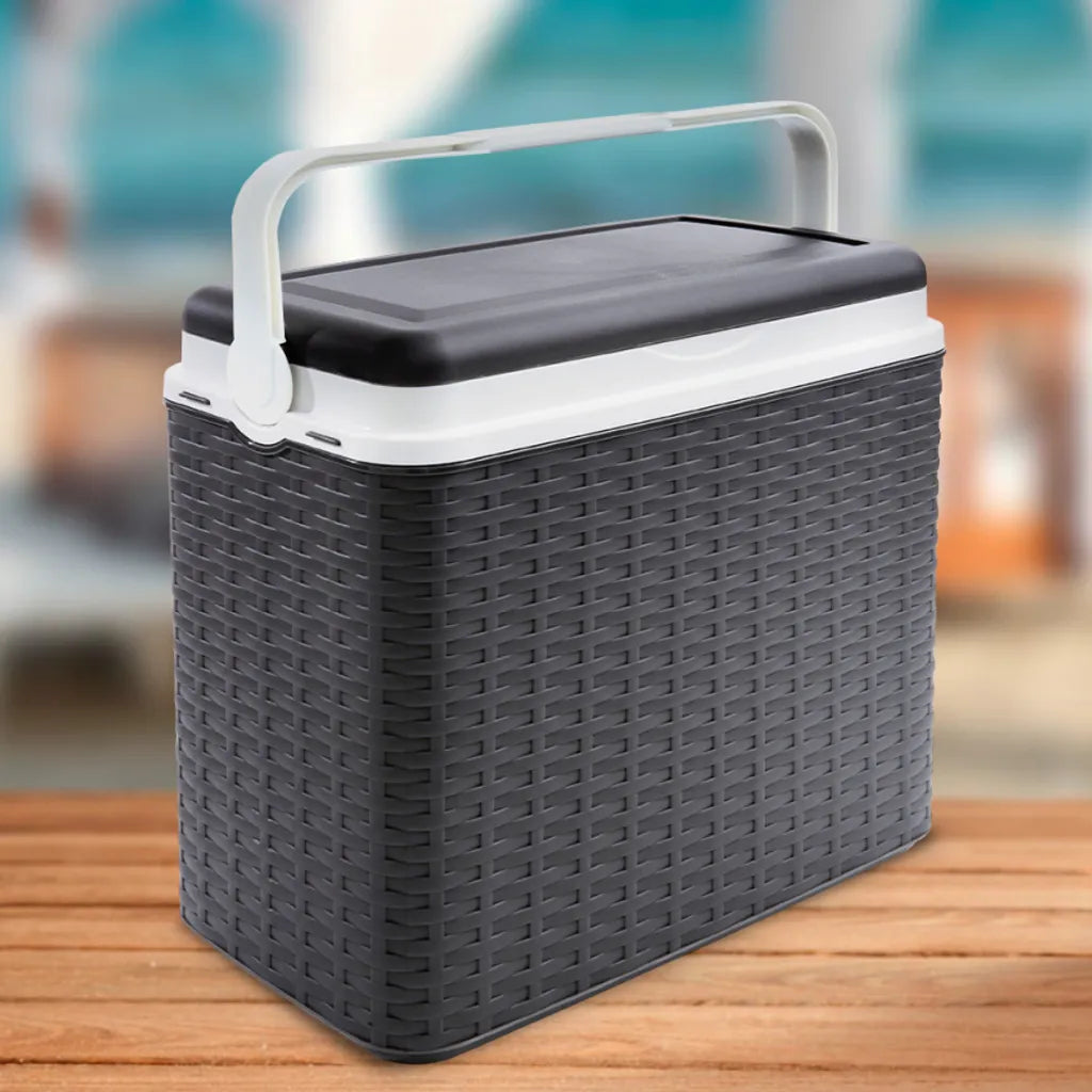  H-Line Kühlbox 24L Rattan Anthrazit 8951