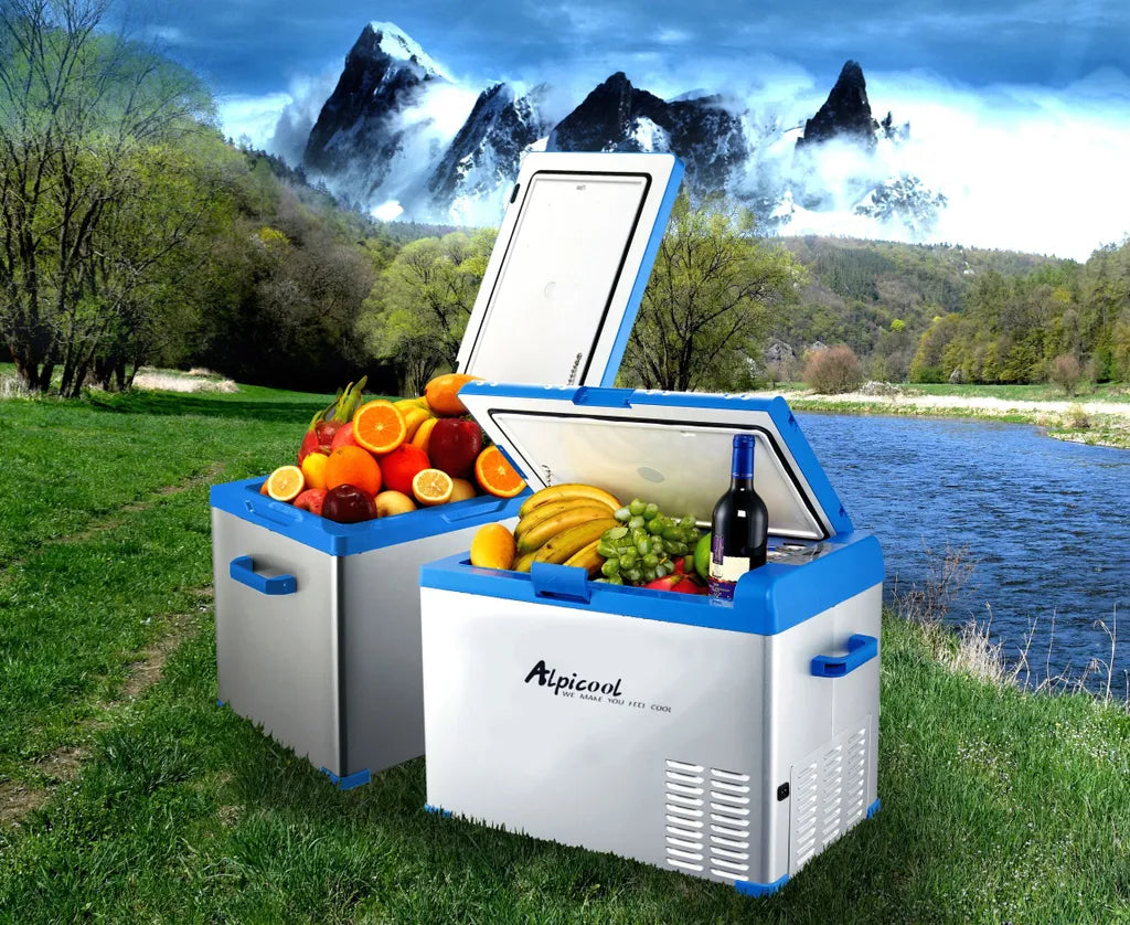  Compass 07090 - Kühlbox ALPICOOL Mit Kompressor 30l 230/24/12V -20°C BLAU