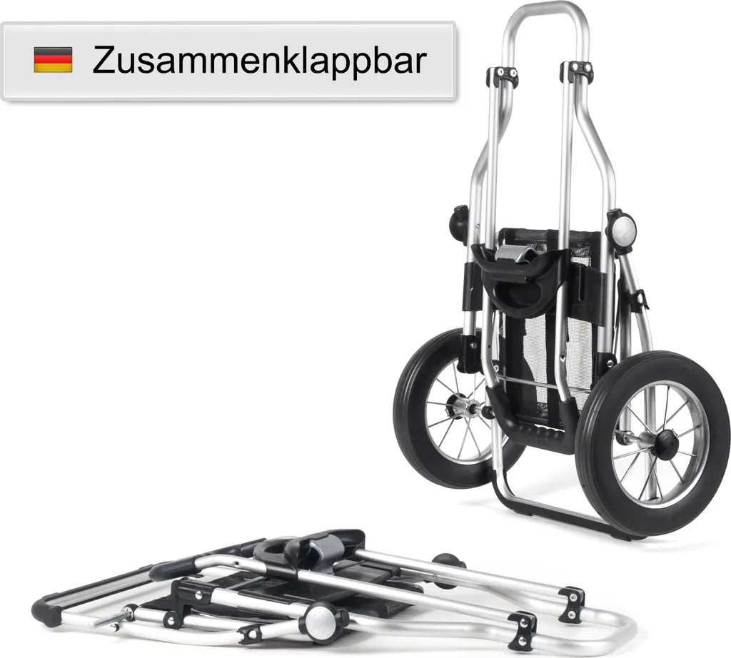  Andersen Shopper Royal Alu Klappbar Mit Metallspeichen-Rad Ø 25 Cm Und 51 Liter Tasche Hedda Schwarz