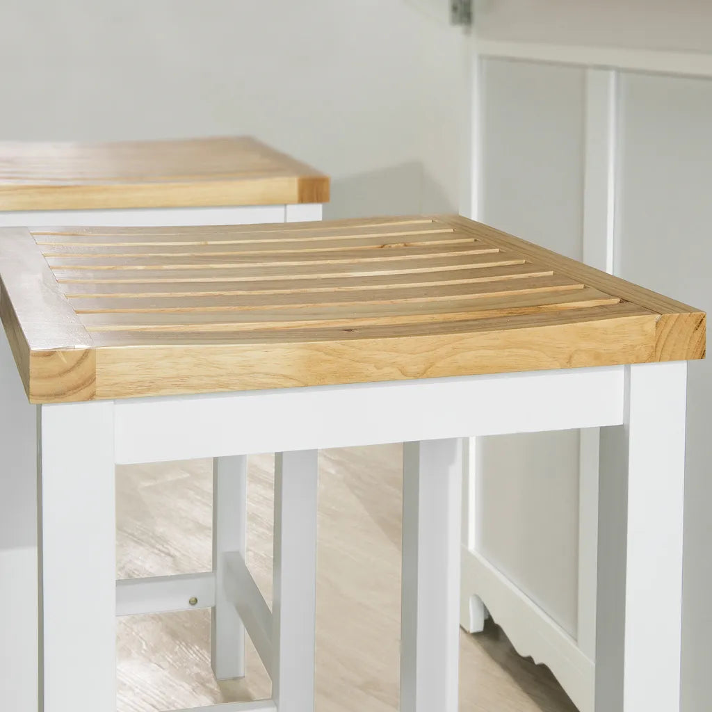  SoBuy 2er Set Stuhl Holzstuhl Essstuhl Küchenstuhl Hocker Zum Küchenwagen 2xFST29-WN
