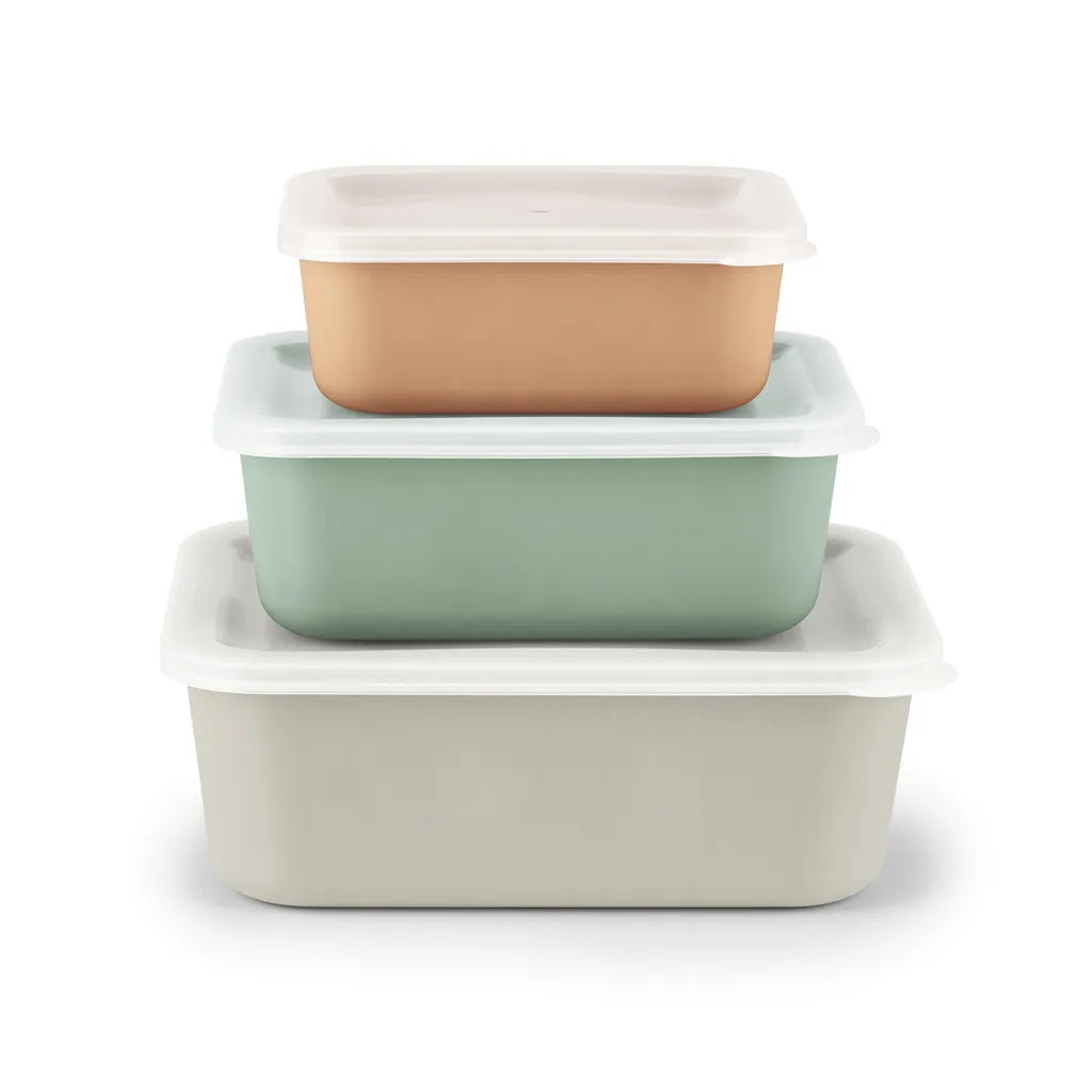  GOURMETmaxx Frischhaltedosen Aus RPET - Apricot/grau/grün