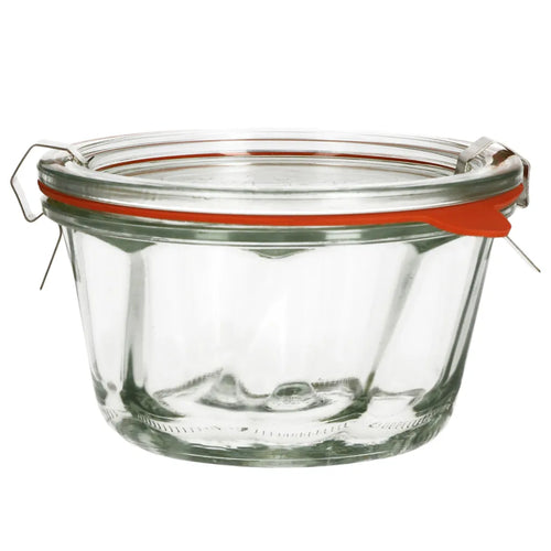  9er Set WECK 9x Gugelhupf Glas-Form 280 Ml + 9x Einmach-Zubehör + Rezeptheft