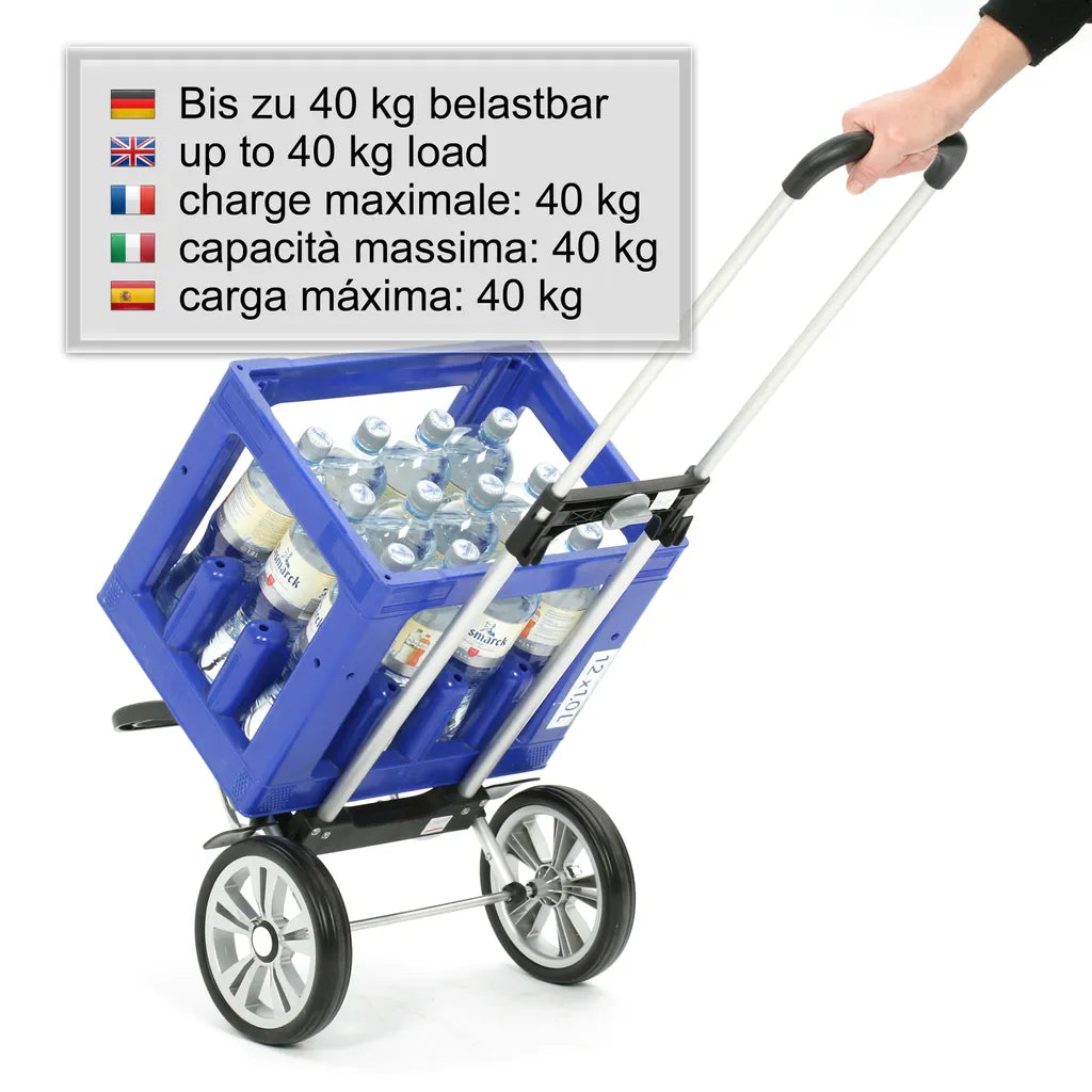  Andersen Shopper Alu Star Höhenverstellbar Mit Rad Ø 20cm Und 41 Liter Tasche Ole Schwarz