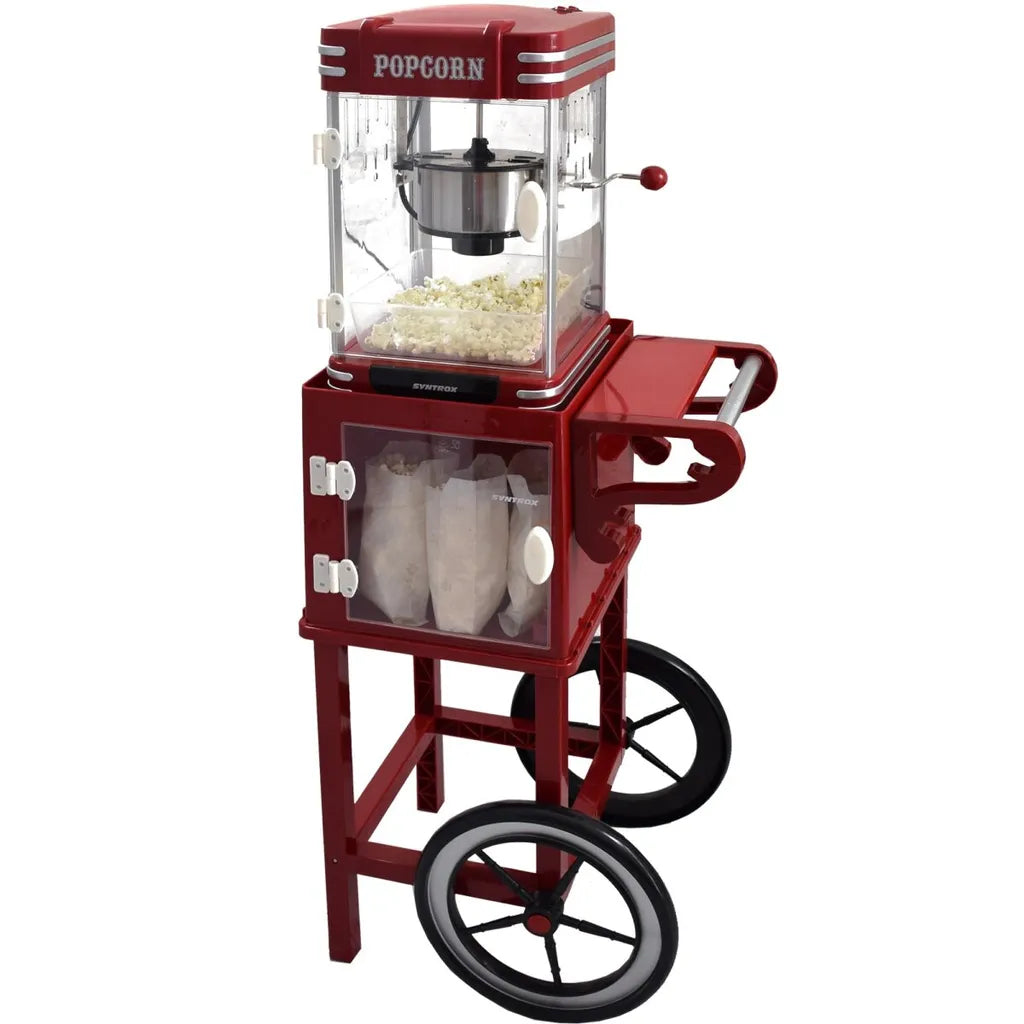  Syntrox Untergestell Popcornwagen Für Popcorn Maker Mit Zwei Reifen