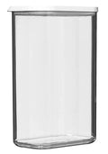 Mepal Vorratsdose Modula – 2000 Ml Inhalt – Frischhaltedose Zur Aufbewahrung Von Lebensmitteln – Spülmaschinenfest, Plastik, Weiß, 14.4 X 9 X 22.2 Cm