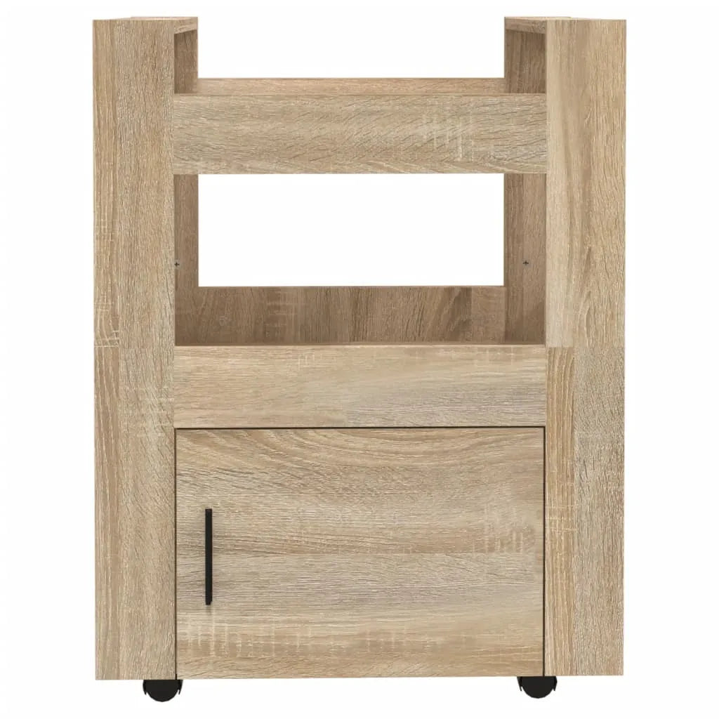  VidaXL Küchenwagen Sonoma-Eiche 60x45x80 Cm Holzwerkstoff