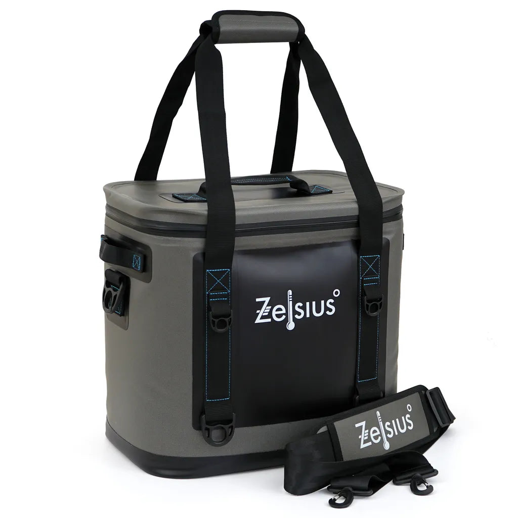  Zelsius Soft Kühltasche Grau 20 Liter | Leicht Und Wasserdicht