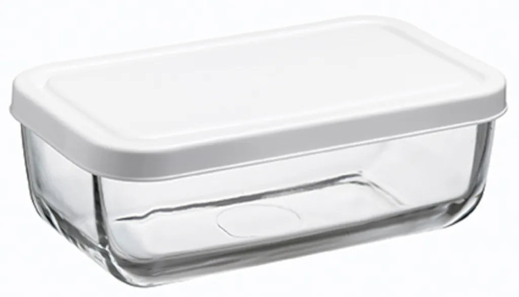  Pasabahce 53733 Snow Box, Glasschale Mit Deckel 420 Cc, Vorratsbehälter Vorratsbox 2 Stück
