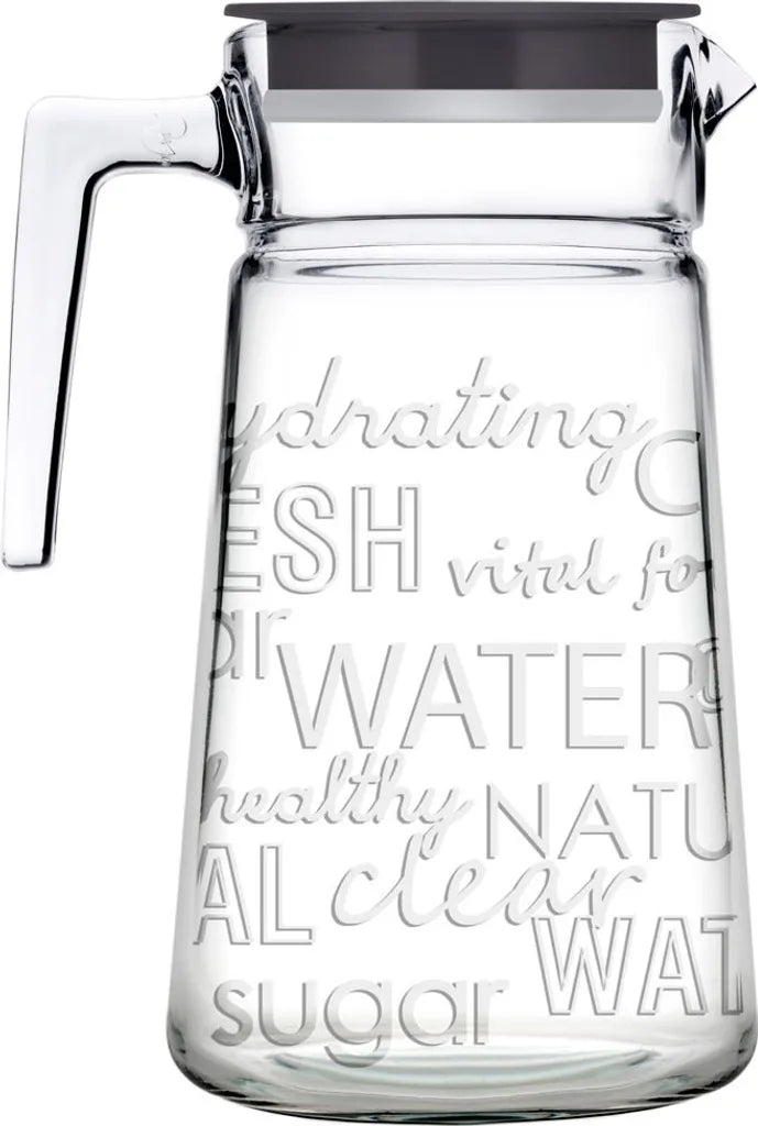 Pasabahce Glaskaraffe Krug Mit Deckel Saftkrug Wasserkrug 2L Kanne Wasser Saft City Pop