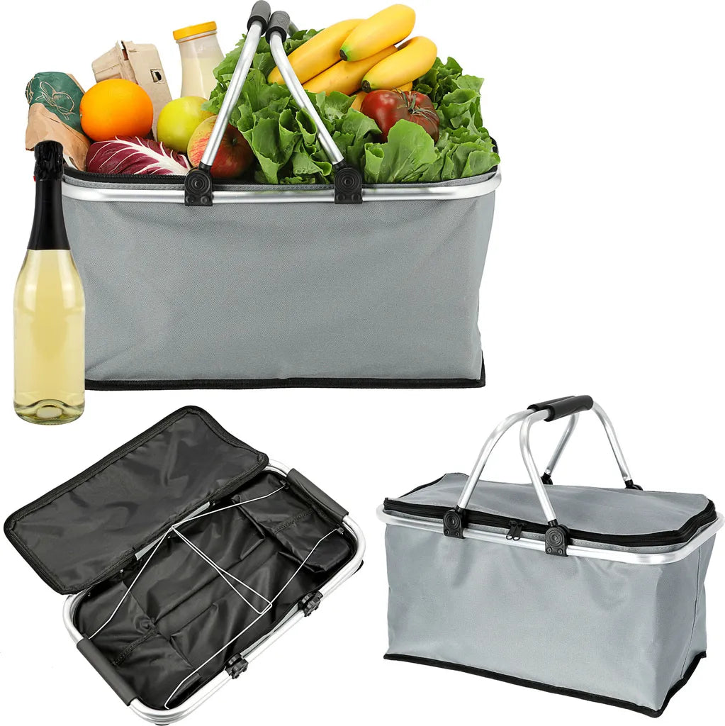  Einkaufskorb,grau, Faltbar, Max. Zuladung 12 Kg