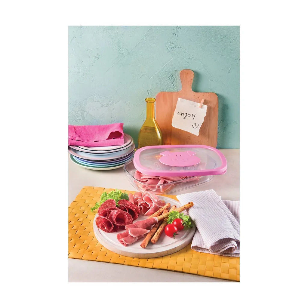  Snips Cold Meat Saver, Box, Rechteckig, 1,5 L, Pink, Transparent, Polypropylen (PP), Gummi, Styrol-Acrylnitril (SAN), -18 °C