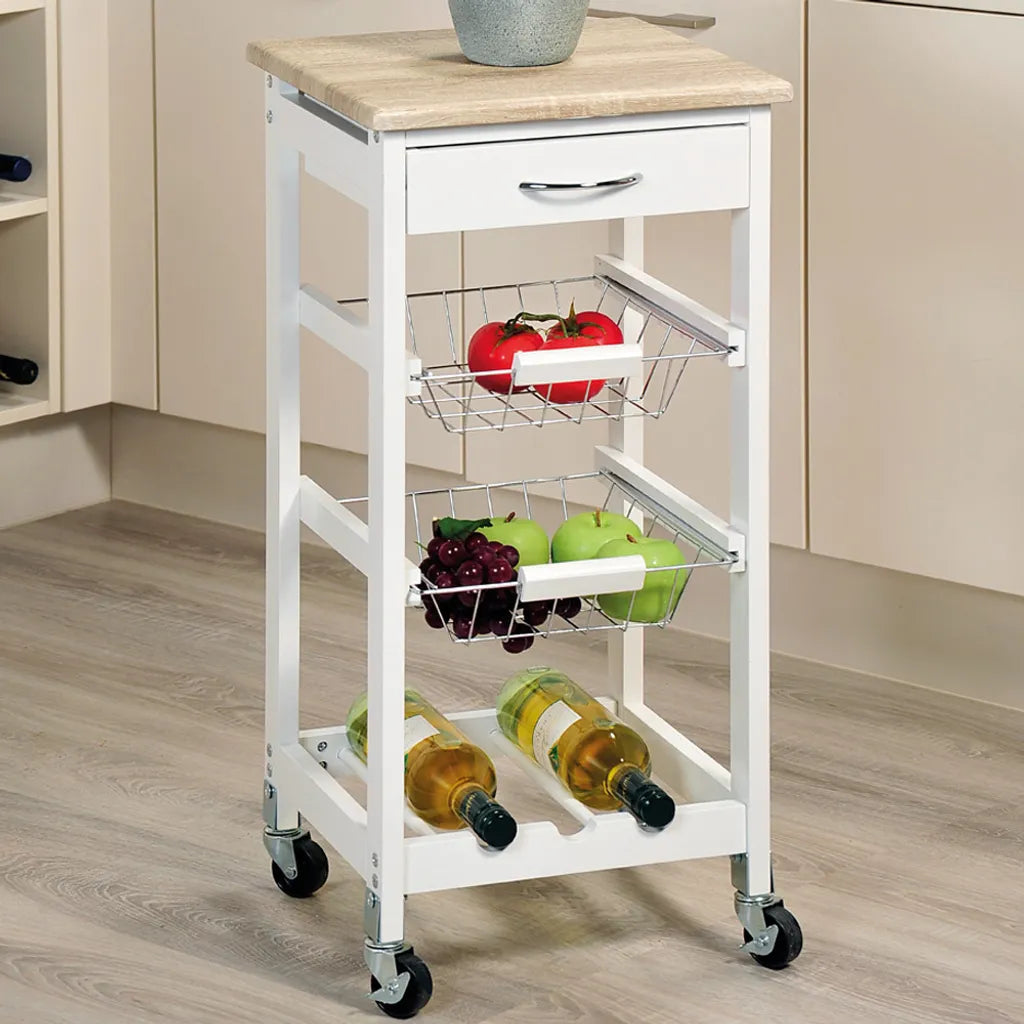  Kesper Küchenwagen Mit Schublade, Weiß, 2581413