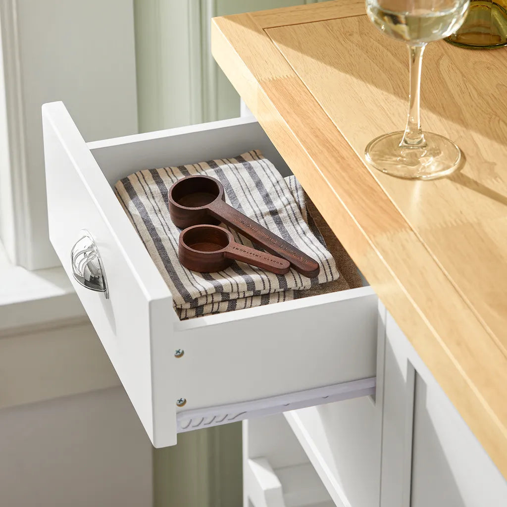  SoBuy KNL03-WN Küchenwagen Kücheninsel Mit 1 Handtuchhalter Küchenschrank Rollwagen Sideboard Auf Rollen Küchentrolley Servierwagen Mit Flaschenablagen Und Schublade BHT Ca.: 107x93x45cm