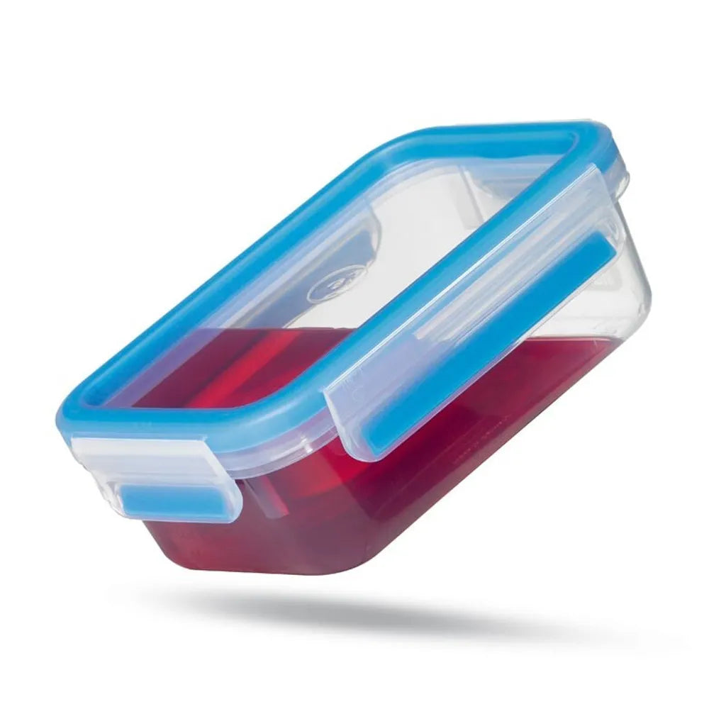  Emsa Clip & Close Frischhaltedosen 3er-Set á 0,55 L, Blau