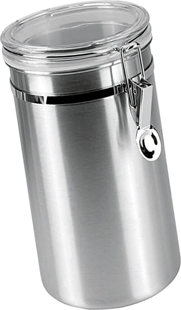 Metaltex Vorratsdose Mit Acryldeckel, 2,0 Liter, Silber