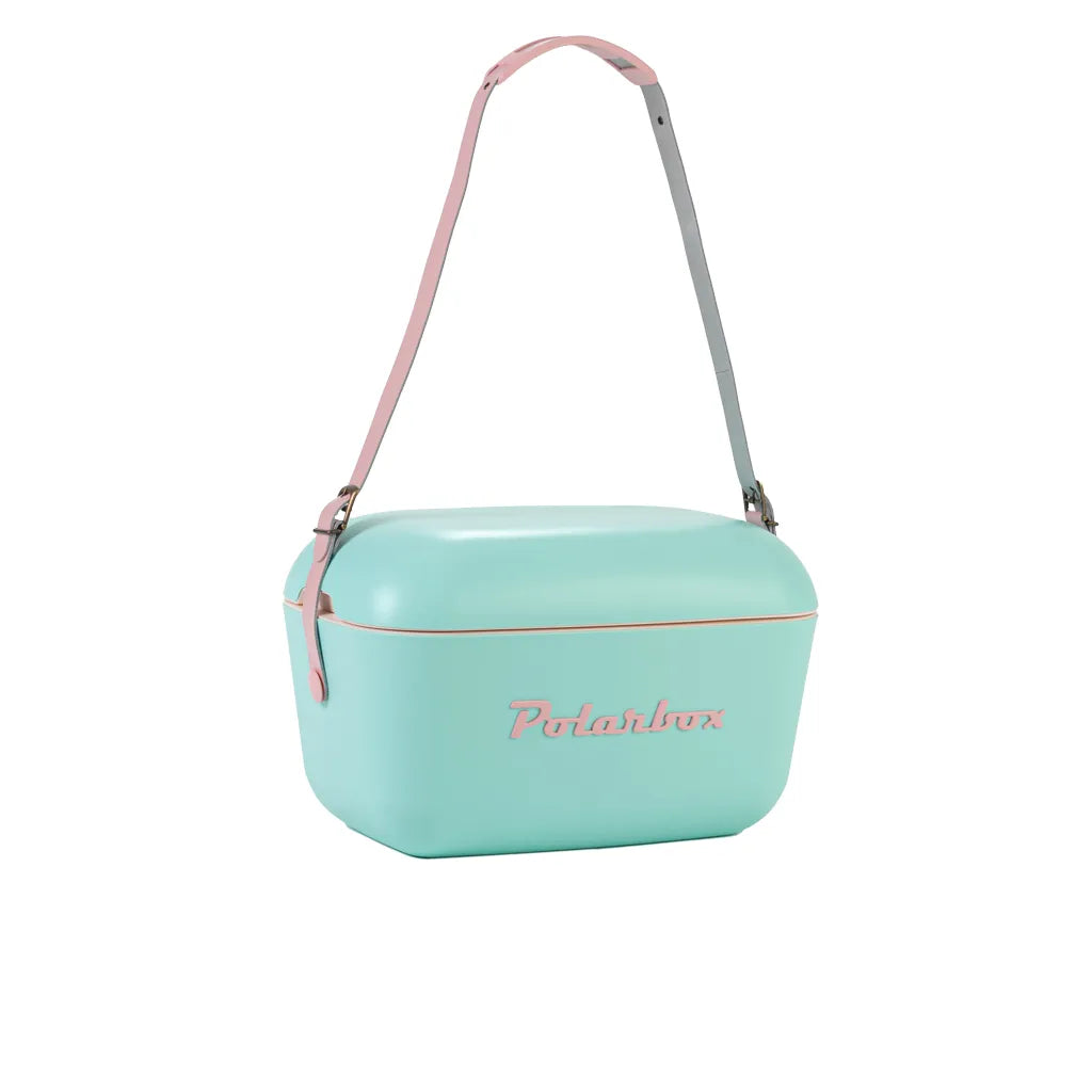  Kühlbox | Passive Kühlbox | Kühltaschen Polar In Retro Vintage Design Aus Kunststoff Mit Polystyrol (Airpop) Thermische Isolierung, 12L In Türkis