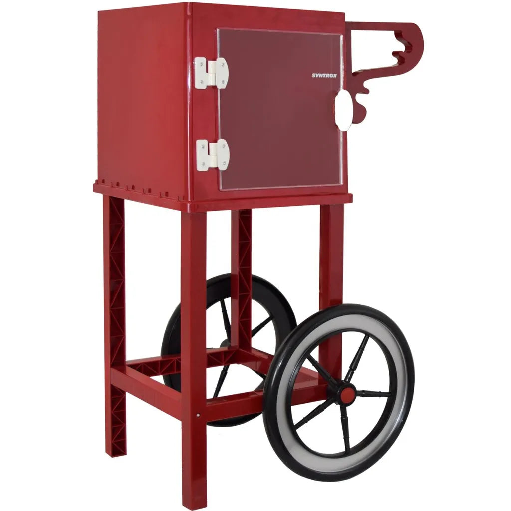  Syntrox Untergestell Popcornwagen Für Popcorn Maker Mit Zwei Reifen