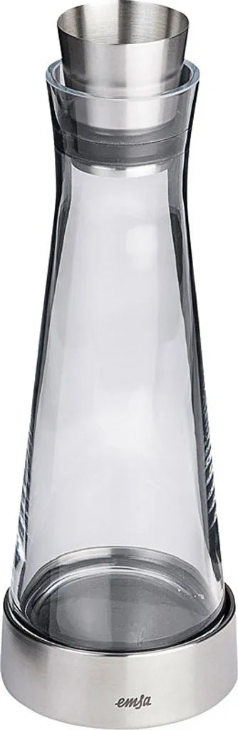  Emsa Kühlkaraffe FLOW Slim 1,0 Liter Glas / Edelstahl