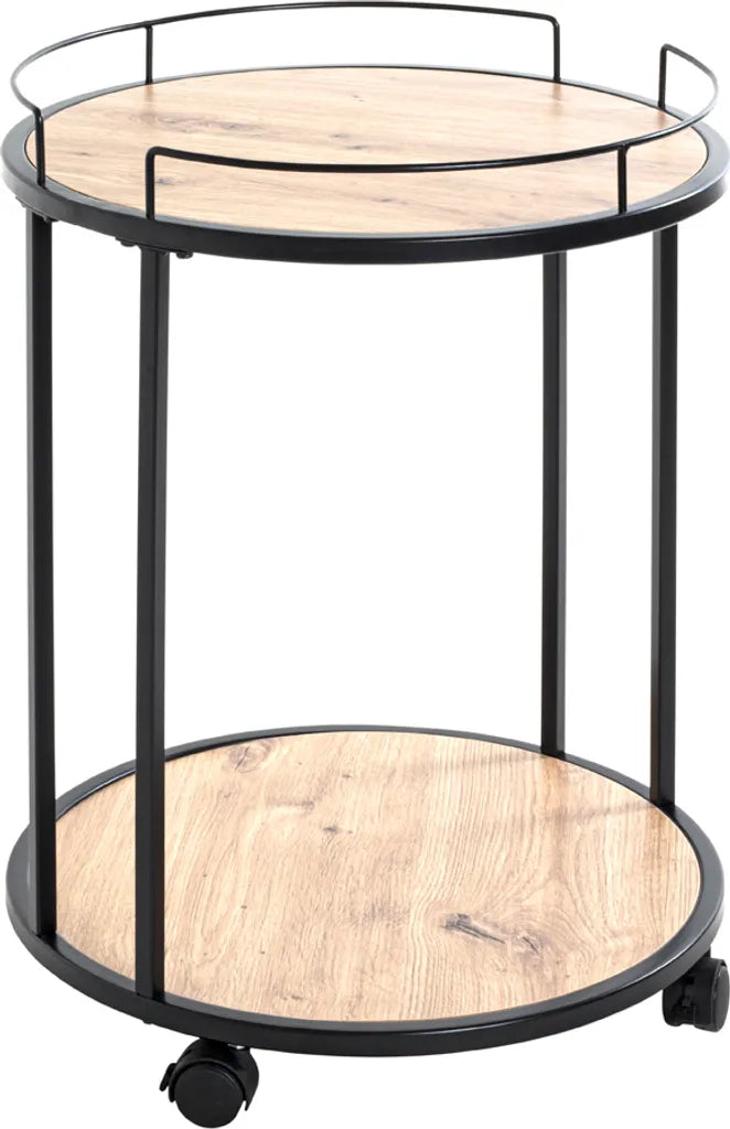  Haku Beistelltisch Auf Rollen, Schwarz-eiche - Maße: - Cm X - Cm X 60 Cm; 14906