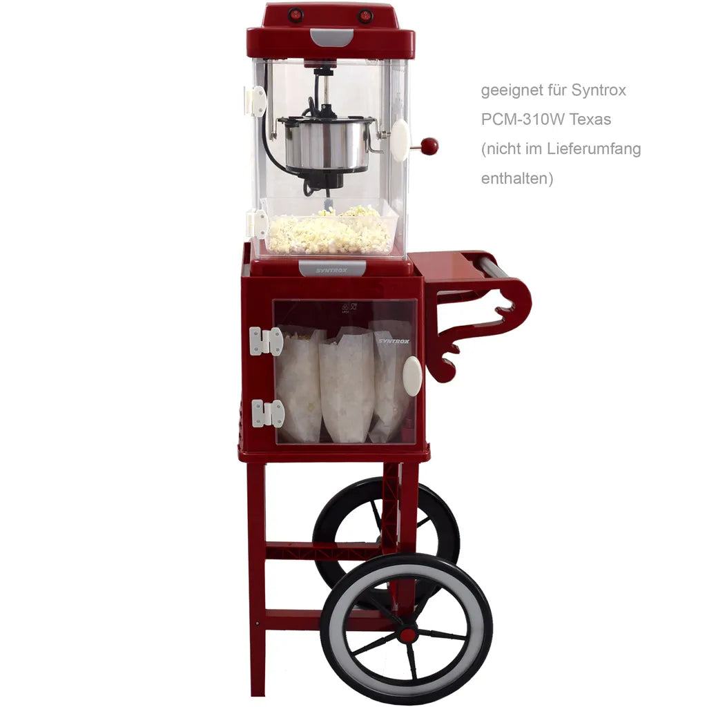  Syntrox Untergestell Popcornwagen Für Popcorn Maker Mit Zwei Reifen