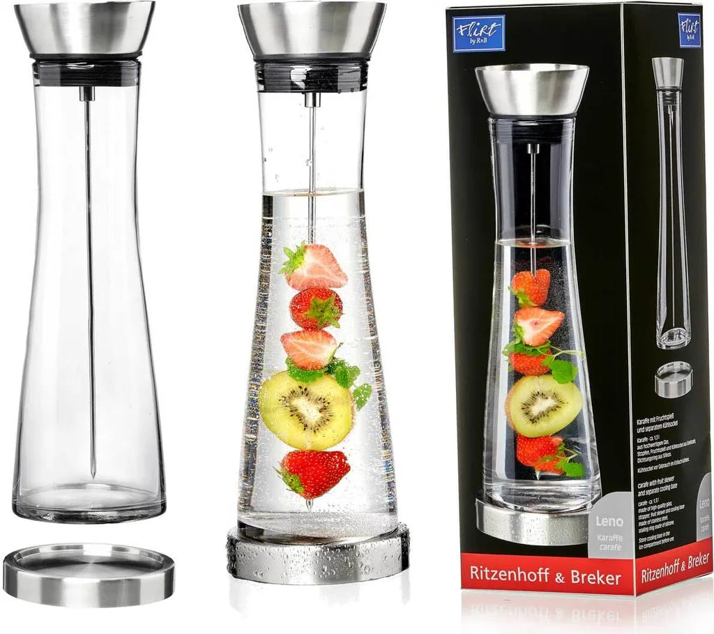 Flirt By R & B Glaskaraffe LENO Mit Fruchtspieß 1,3 Liter