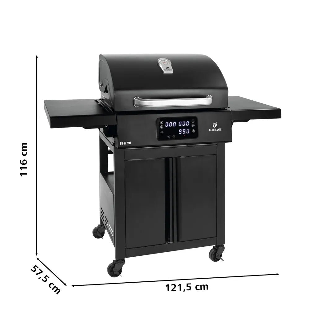  LANDMANN E-Grillwagen Black