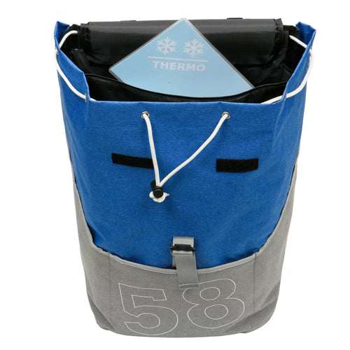  Andersen Shopper Alu Star Höhenverstellbar Mit Rad Ø 20 Cm Und 46 Liter Tasche Filip Blau Mit Kühlfach