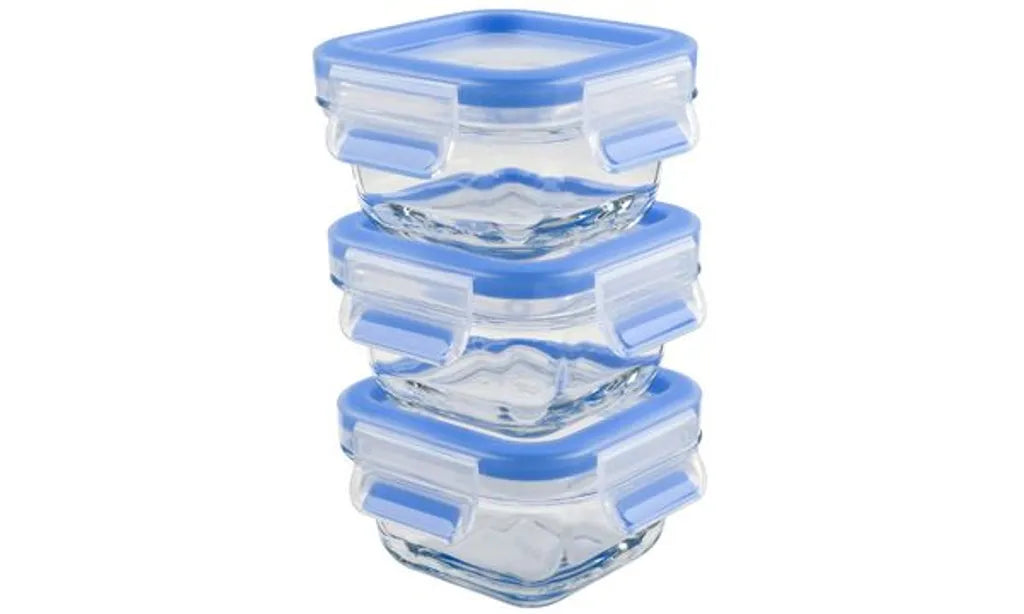  Emsa Frischhaltedose CLIP & CLOSE Glas 0,18 Liter 3er Set